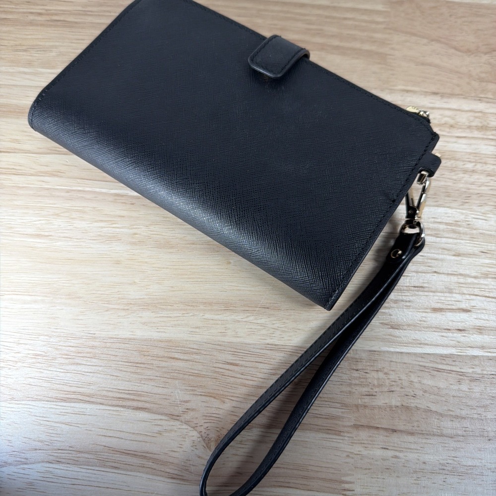 NWT Michael Kors Jet Set Travel Lg Double Zip Wristlet Leather Wallet - Picture 4 of 6